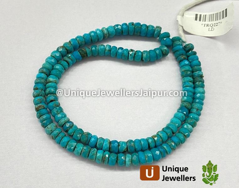 Turquoise Faceted Roundelle Beads